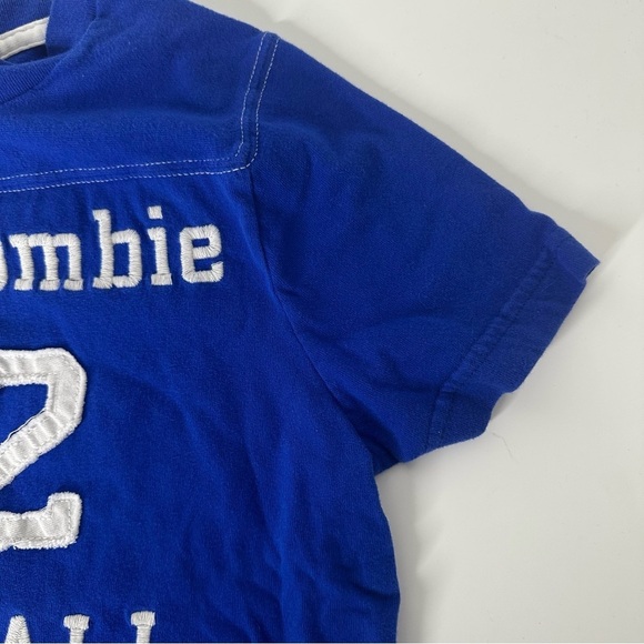 Abercrombie  kids blue 92 football t shirt size L - Picture 6 of 10